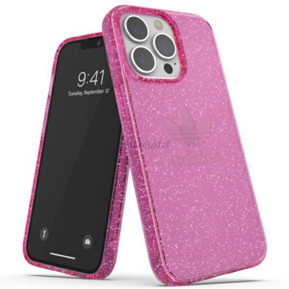 Adidas OR védő iPhone 13 Pro / 13 6.1 "tiszta tok csillogó rózsaszín / rózsaszín 47121