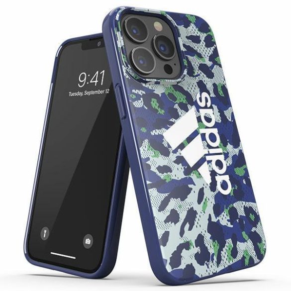 Adidas OR Snap Case Leopard iPhone 13/13 Pro 6.1" kék 47260 tok