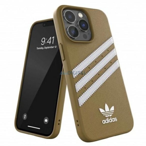 Adidas OR Molded PU iPhone 13 Pro Max 6.7 "bézs arany / bézs arany 47807 tok