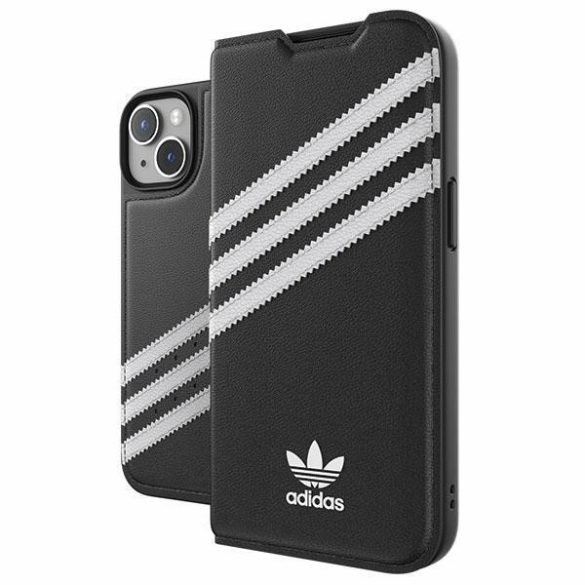 Adidas OR Booklet Case PU iPhone 14 6.1" fekete fehér 50195 tok