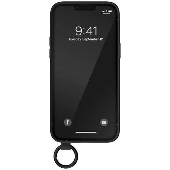 Adidas OR kézi pántos tok iPhone 14 Pro Max 6.7" fekete-fehér 50216