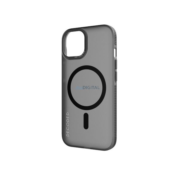 Decoded - védő tok iPhone 15 MagSafe kompatibilis (jégfekete)