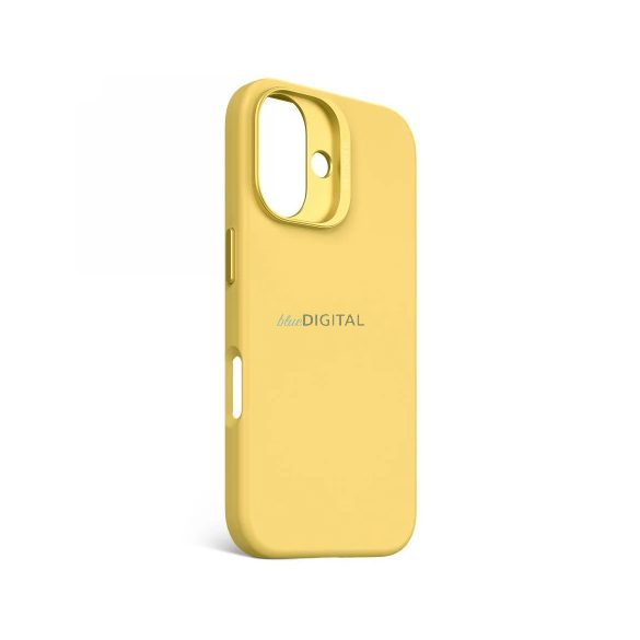 Decoded AntiMicrobial Silicone Backcover MagSafe-kompatibilis tok iPhone 16 - sárga