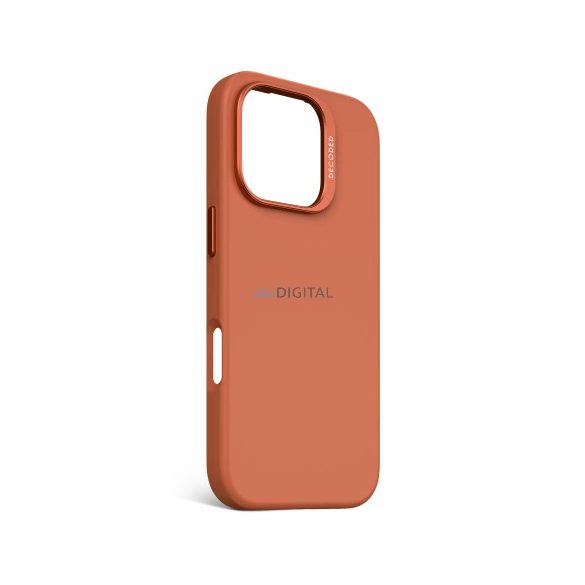 Decoded AntiMicrobial Silicone Backcover MagSafe-kompatibilis tok iPhone 16 Pro - narancssárga