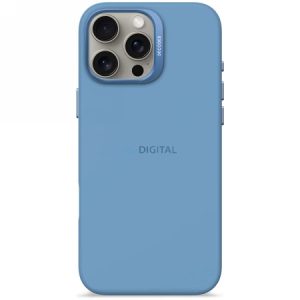 Decoded AntiMicrobial Silicone Backcover MagSafe-kompatibilis tok iPhone 16 Pro Max - kék