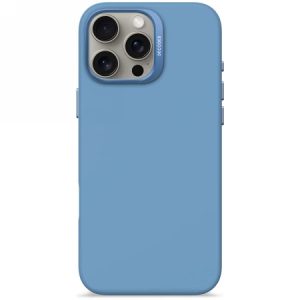 Decoded AntiMicrobial Silicone Backcover MagSafe-kompatibilis tok iPhone 16 Pro Max - kék