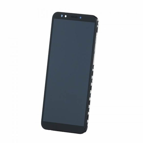 Lcd + Touch Pad Komplett Huawei Y7 2018 Y7 Prime 2018 Ldn-L21 Ldn-Lx2 Ldn-Tl10 Fekete Kerettel Logó Nélkül