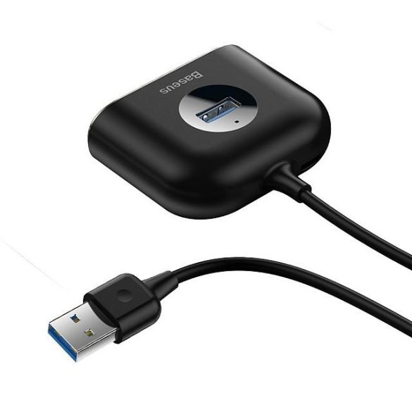 Adapter Hub Usb-Usb-C Baseus Square Round 4xMicro USB Usb Cahub-Ay01 Fekete