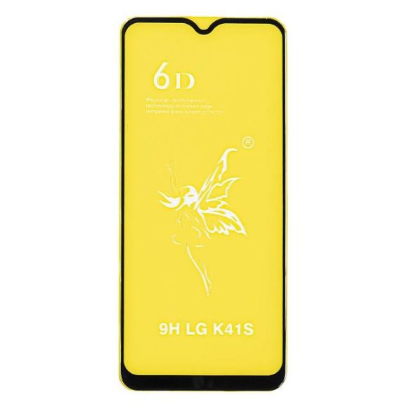 Lg K41s / K51s - Edzett Üveg Tempered Glass 0.3mm 5d Fekete Üvegfólia