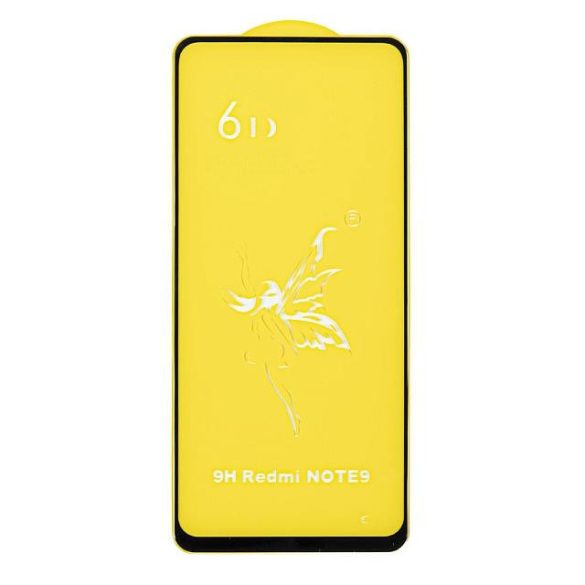 Xiaomi Redmi Note: 9 - 0,3 Mm-Es Edzett Üveg Tempered Glass 5d Fekete Üvegfólia