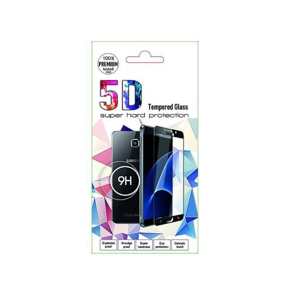 Huawei Y5p - Üvegkerámia Matt 5d Fekete Üvegfólia