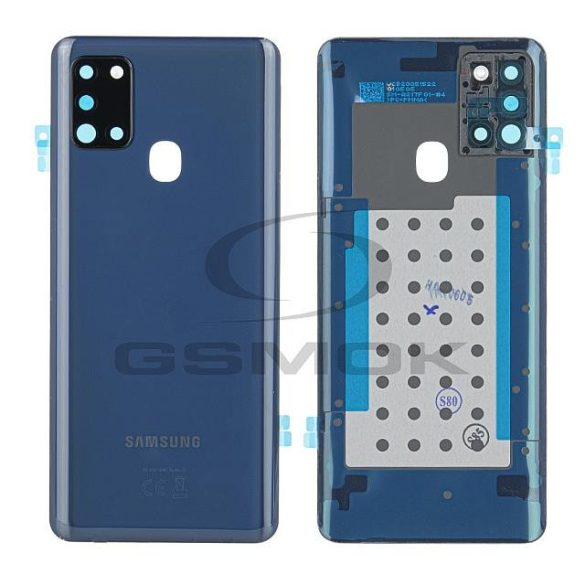 Akkumulátor Telefontok Ház Samsung A217 Galaxy A21s Fekete Gh82-22780a Eredeti Szervízcsomag
