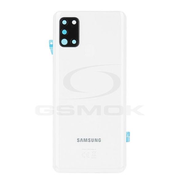 Akkumulátor Telefontok Ház Samsung A217 Galaxy A21s Fehér Gh82-22780b Eredeti Szervízcsomag