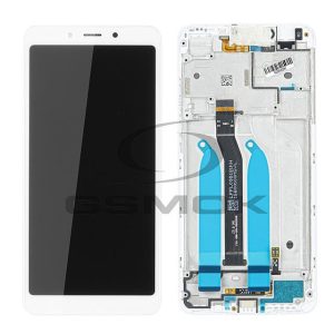 LCD + Érintőpanel teljes Xiaomi redmi 6 / redmi 6A kerettel FEHÉR 560410028033 Eredeti szervízcsomag