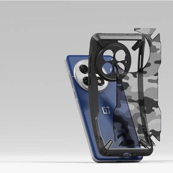 Ringke Fusion X tok OnePlus 13 - fekete terepmintás