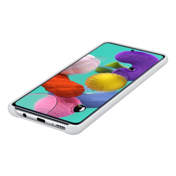 Samsung EF-PA515TWEGEU Szilikon tok Samsung Galaxy A51 fehér színű készülékhez