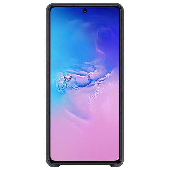 Samsung szilikontok rugalmas gél tok Samsung Galaxy S10 Lite fekete (EF-PG770TBEGEU)