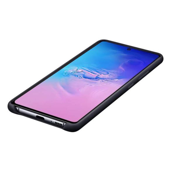 Samsung szilikontok rugalmas gél tok Samsung Galaxy S10 Lite fekete (EF-PG770TBEGEU)