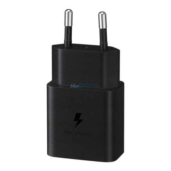 Samsung EP-T1510XBEGEU hálózati töltő 1xUSB-C csatlakozással és Type-C - Type-C kábellel 15W PD - fekete