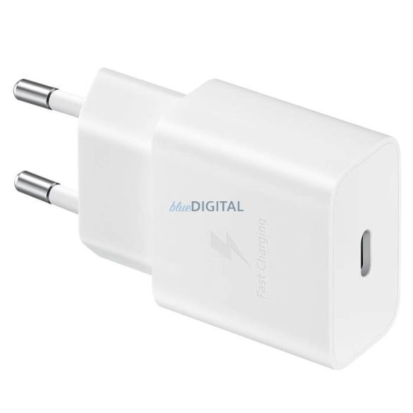 Samsung USB Fali töltő C 15W PD AFC + USB kábeltok C fehér (EP-T1510XWEGEU)