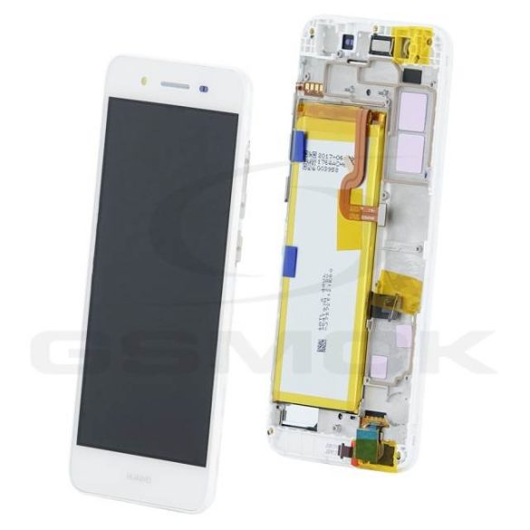 Lcd + Touch Pad Komplett Huawei P8 Lite Smart Tag-L01 Kerettel És Akkumulátorralral Ezüst 02350Plc Eredeti Szervizcsomag