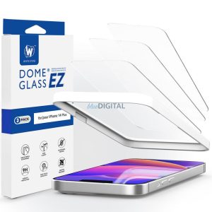 TEMPERED GLASS Whitestone EZ GLASS 3-PACK IPHONE 14 PLUS