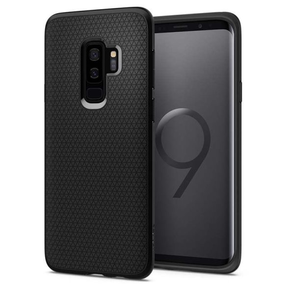 Spigen Liquid Air Armor telefon tok Samsung Galaxy S9 Plus G965 fekete telefon tok telefontok