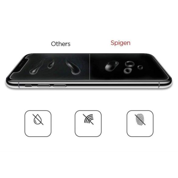 Edzett üvegfólia SPIGEN GLAS.TR SLIM iPhone XI 5.8 / iPhone XS / iPhone X kijelzőfólia üvegfólia tempered glass