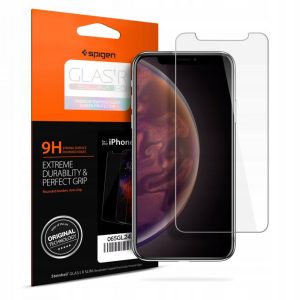 Edzett üvegfólia SPIGEN GLAS.TR SLIM iPhone XR / iPhone XI 6.1 kijelzőfólia üvegfólia tempered glass