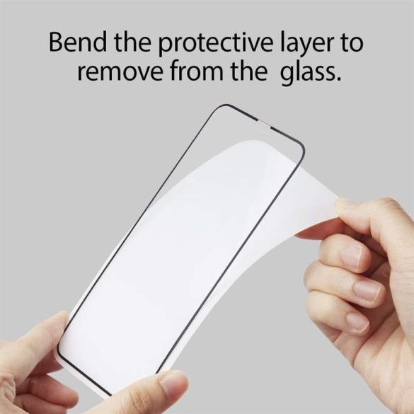 Edzett üvegfólia SPIGEN ÜVEG FC iPhone XI 5.8 / iPhone XS / iPhone X BLACK kijelzőfólia üvegfólia tempered glass