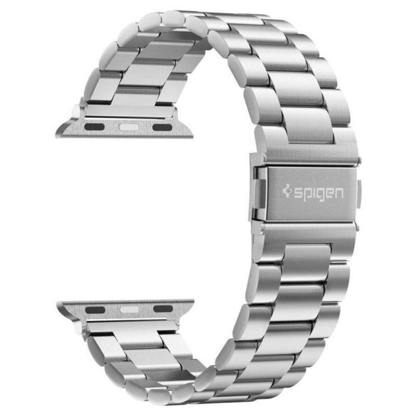 Spigen Modern Fit csereszíj Apple Watch 4 / 5 / 6 / 7 / 8 / 9 / SE / Ultra (42 / 44 / 45 / 49 mm) ezüst szíj