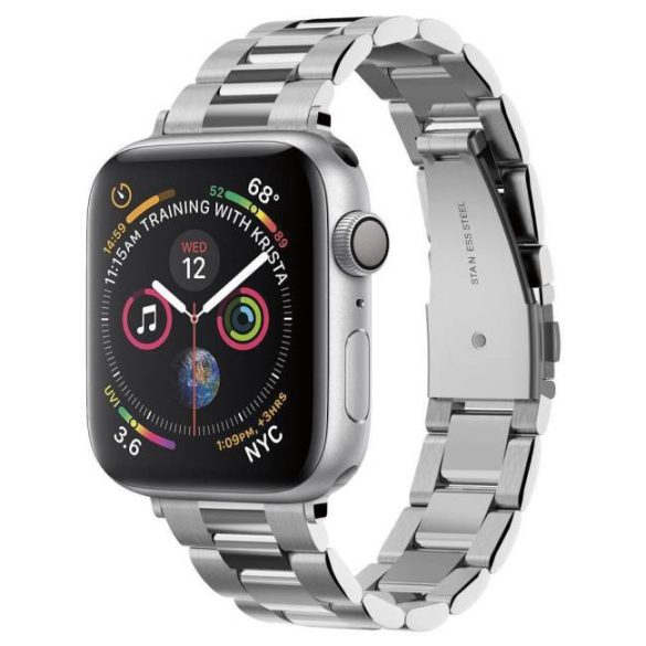 Spigen Modern Fit óraszíj Apple Watch 1/2/3/4/5 (38 / 40mm) Ezüst óraszíj