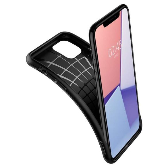 SPIGEN cseppfolyós levegő IPHONE 11 Pro matt fekete telefon tok telefontok