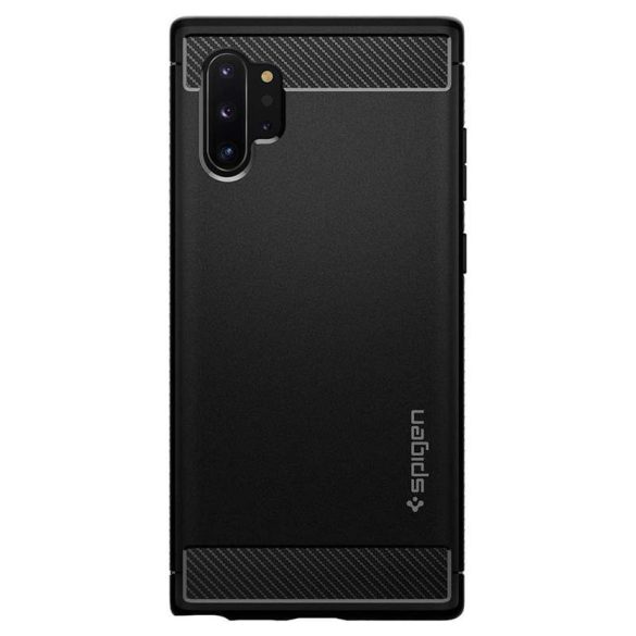 SPIGEN RUGGED ARMOR Galaxy Note 10+ PLUS matt fekete telefon tok telefontok