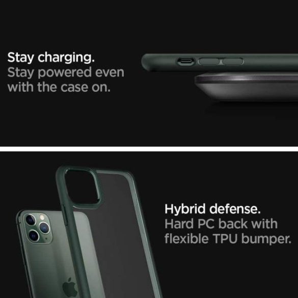 Spigen Ultra hibrid Iphone 11 Pro Midnight Zöld
