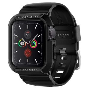 SPIGEN RUGGED páncél PRO Apple Watch 4/5 (40MM) FEKETE védőtok az órára