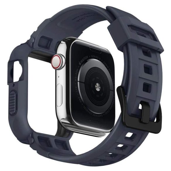 Spigen Rugged Armor "Pro" csereszíj Apple Watch 4 / 5 / 6 / 7 / 8 / 9 / SE (44 / 45 mm) szürke