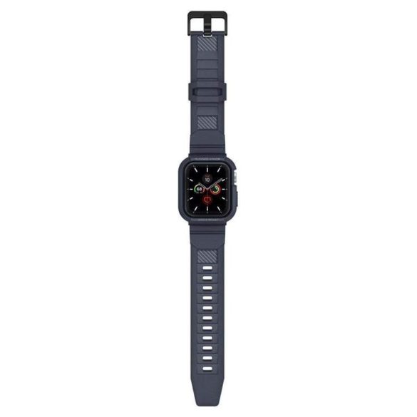 Spigen Rugged Armor "Pro" csereszíj Apple Watch 4 / 5 / 6 / 7 / 8 / 9 / SE (44 / 45 mm) szürke