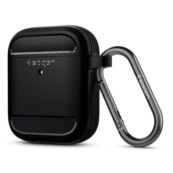 Spigen Robusztus Armor Apple Airpods matt fekete tok