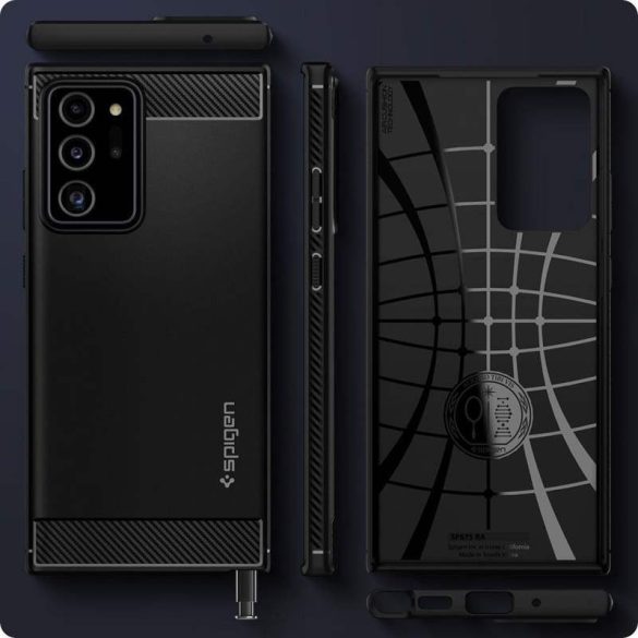 Spigen Robusztus Armor Galaxy Note 20 Ultra matt fekete telefontok