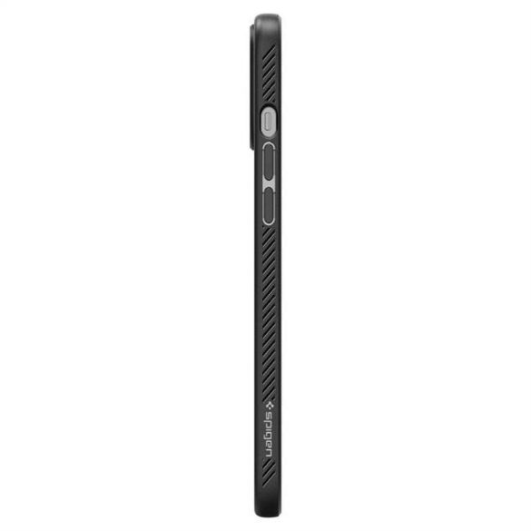 Spigen Liquid Air iPhone 12 Pro / iPhone 12 matt fekete telefontok