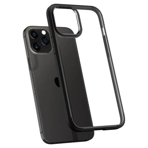 Spigen Ultra hybrid iPhone 12 Pro / iPhone 12 matt fekete telefontok