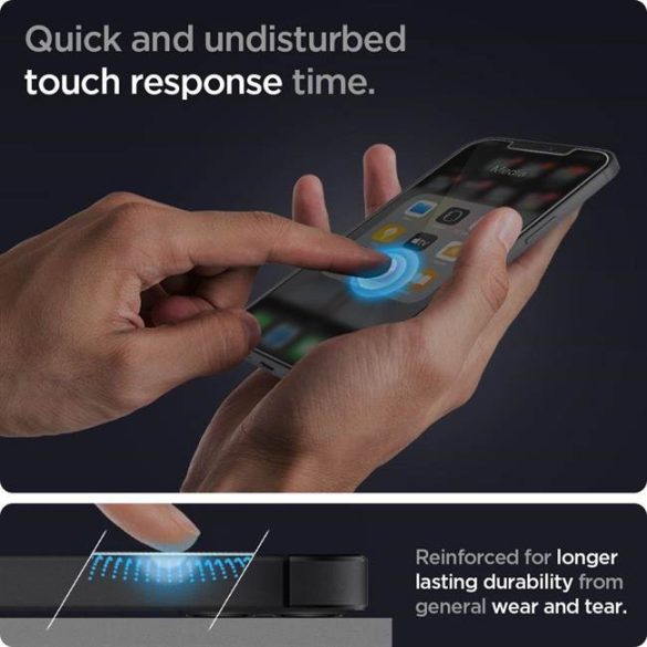Edzett Üveg Spigen Glass.Tr EZ Fit 2-Pack Iphone 12 Pro Max üvegfólia