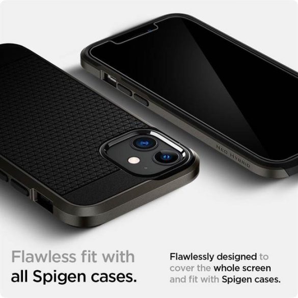 Edzett Üveg Spigen Glass.Tr EZ Fit 2-Pack iPhone 12 Pro / iPhone 12 üvegfólia