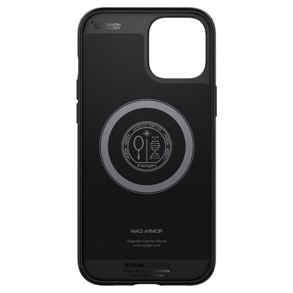 Spigen Mag Armor iPhone 12 Pro / iPhone 12 matt fekete telefontok