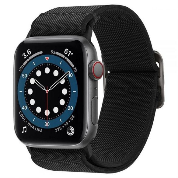 Spigen Fit Lite csereszíj Apple Watch 4 / 5 / 6 / 7 / 8 / 9 / SE / Ultra (42 / 44 / 45 / 49 mm) fekete