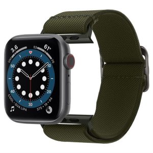 Spigen Fit Lite csereszíj Apple Watch 4 / 5 / 6 / 7 / 8 / 9 / SE / Ultra (42 / 44 / 45 / 49 mm) khaki