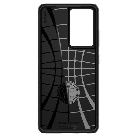 Spigen Rugged Armor Galaxy S21 Ultra matt fekete telefontok