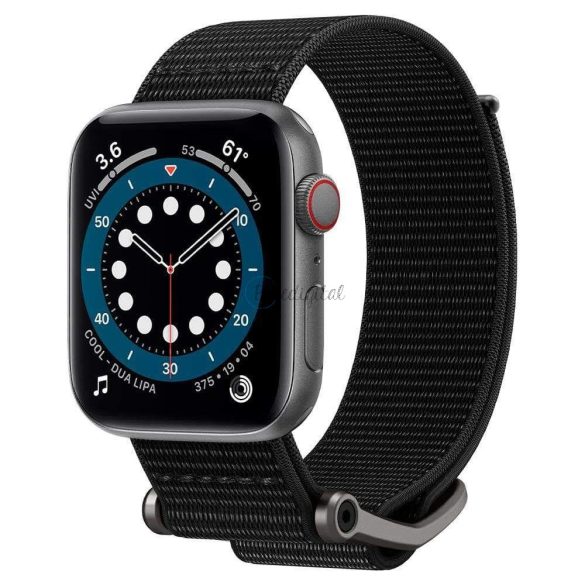 Spigen Durapro Flex csereszíj Apple Watch 4 / 5 / 6 / 7 / 8 / 9 / SE / Ultra (42 / 44 / 45 / 49 mm) fekete