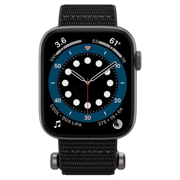 Spigen Durapro Flex csereszíj Apple Watch 4 / 5 / 6 / 7 / 8 / 9 / SE / Ultra (42 / 44 / 45 / 49 mm) fekete